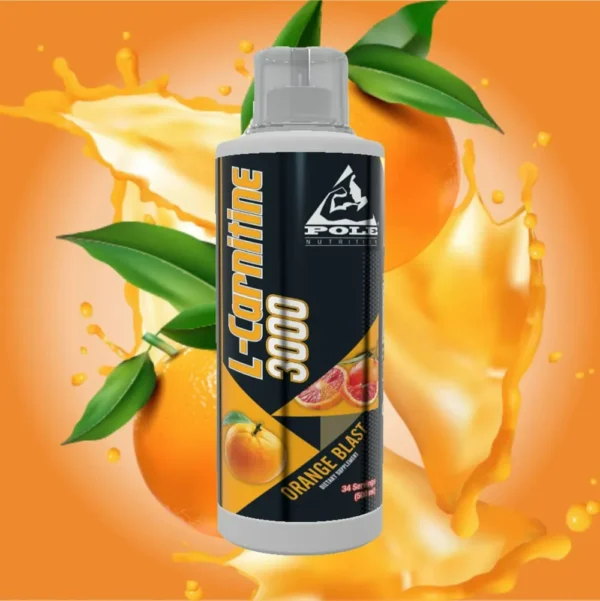 Pole Nutrition L-Carnitine 3000 Dietary Supplement Orange Blast Flavour - Image 4