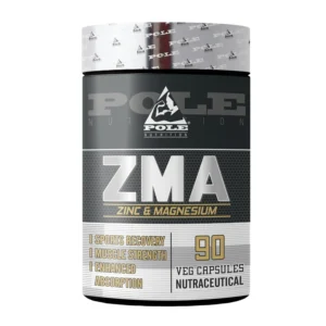 Pole Nutrition ZMA - Zinc & Magnesium Supplement for Enhanced Muscle Strength & Recovery