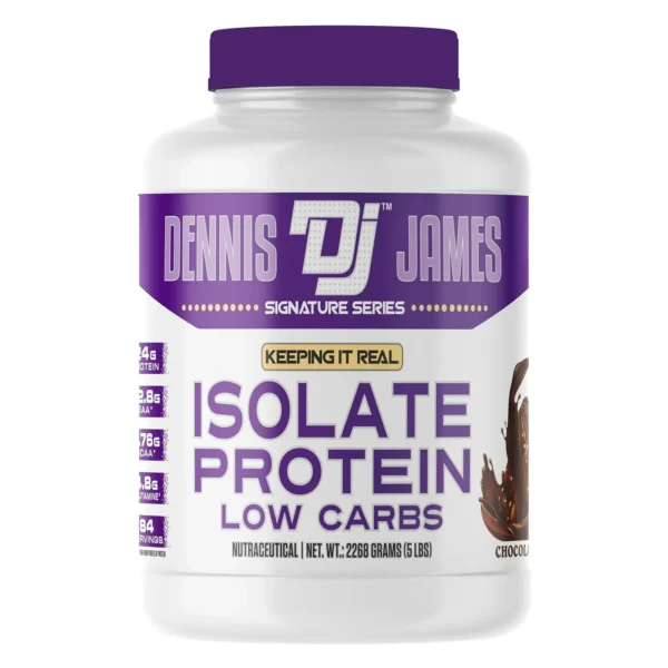 Dennis James Signature Series Isolate Protein | Whey Proteins | Low Carbs | Chocolate Flavor