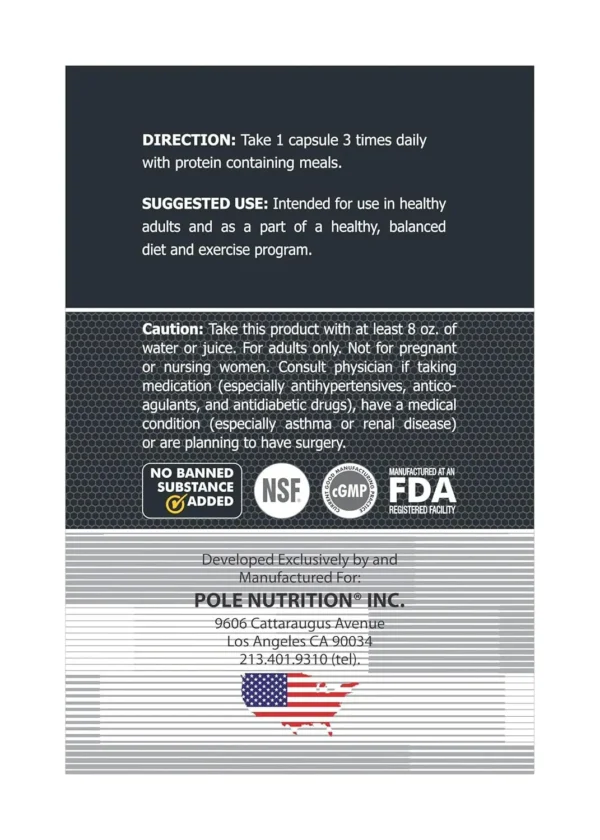 Pole Nutrition HMB Strength And Performance for Heart Health