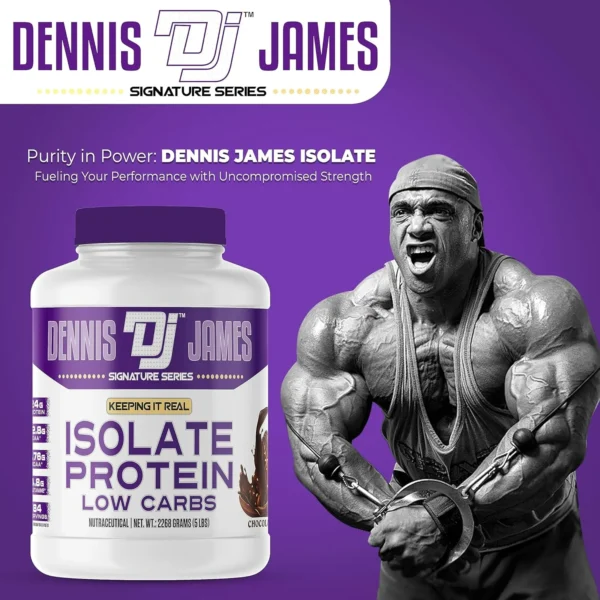 Dennis James Signature Series Isolate Protein | Whey Proteins | Low Carbs | Chocolate Flavor