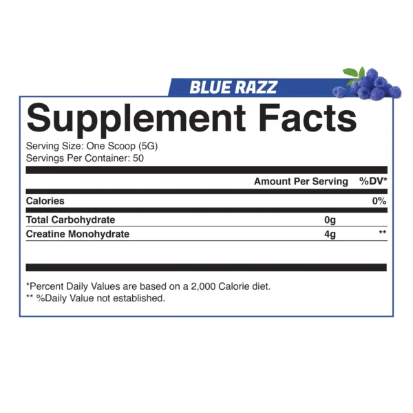 outlastlabz Creatine Monohydrate Blue Razz