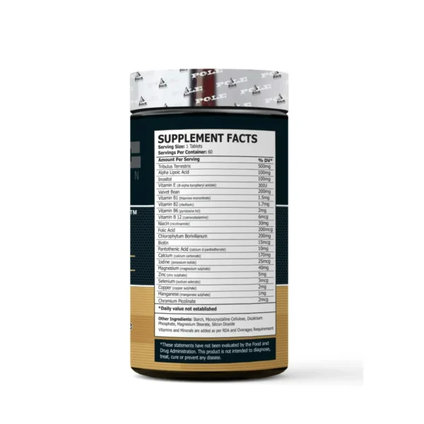 Pole Nutrition Testro Gold - 60 Tabs